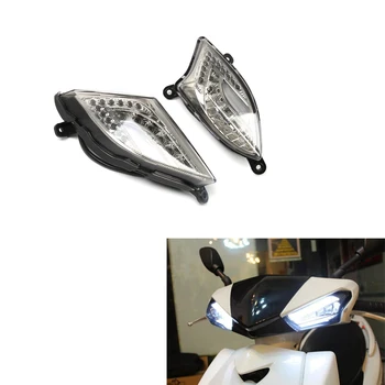 Motocyklové Príslušenstvo Soocter Decepticons Indikátor LED Svetlo - Predné Zase Signálneho Svetla Pre Yamaha CYGNUS 125 2006-2015 07 08 12