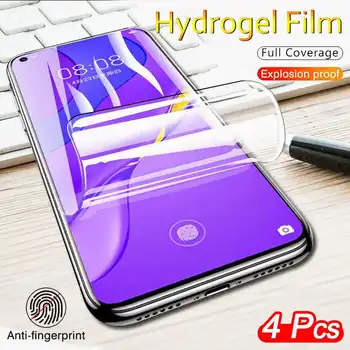 4Pcs Hydrogel Fólia Pre Samsung Galaxy A72 5G A71 4G A70 A70s A80 A90 A91 A90s Screen Protector Predné Film