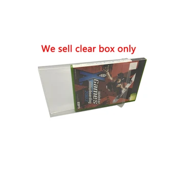 Transparentné Jasný Displej Box Pre XBOX na Zimné hry snowboarding 2002 Hra Storage Collection Ochrany Prípade