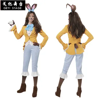 Halloween Party Cosplay Kostýmy, Sexy Roztomilý Zajačik Dievča Králik Žena Nastaviť Kvalitné Kawaii Cosplay Kostým Bunny