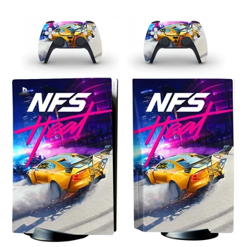Need for Speed PS5 Štandardný Disk Pokožky Nálepky Kryt Kotúča, pre PlayStation 5 Konzoly a 2 Radiče PS5 Disku Pokožky Vinyl