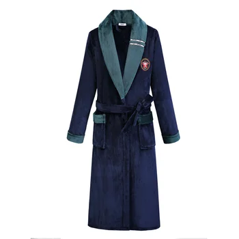 Hrubé Župan Nightgown pre Ženy, Plus Veľkosť Zimné Flanelové Kimono Župan Šaty Nightdress Voľné Bežné Sleepwear Domáce Oblečenie