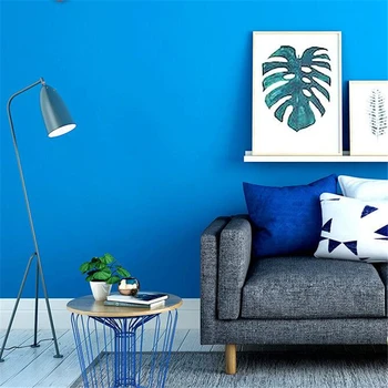 wellyu Kráľovská modrá tapeta Nordic štýle Stredomoria moderný minimalistický spálne, obývacia izba obyčajný TV tapetu pozadia