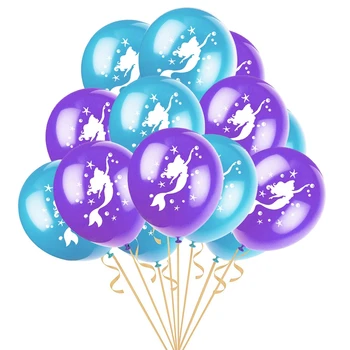 10pcs Morská víla Balóny, Konfety Balón Svadobné Dekorácie Narodeniny Kreslených Princezná Balónikov Baby sprcha Strana Dodávky