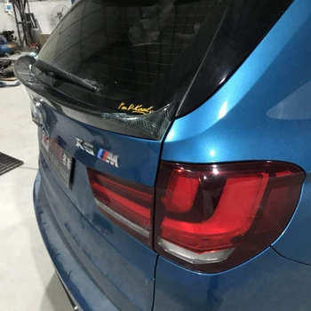 Pre BMW F15 X5 2014 -2018 Uhlíkových Vlákien Zadný Strešný Pery Spojler Auto Časť Chvost batožinového priestoru Boot Krídlo Kryt Auto Styling