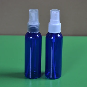 50pcs Veľkoobchod tmavo modrá 60ML plastové sprejová fľaša so zaoblenými ramená , 2 oz sprej parfum fľaše , sprej plastových fliaš