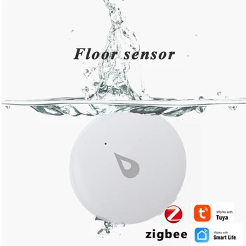 ZigBee Tuya Smart Únik Vody Senzor Bezdrôtový IP68 Pracuje s Tuyasmart/ Smart Život APP Úniku Alarm Detektor Povodňovej Vody Snímač