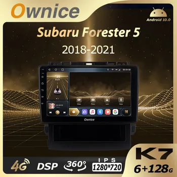 K7 Ownice 6 G+128G Android 10.0 autorádia Pre Subaru Forester 5 2018 - 2021 Multimediálny Prehrávač Video Audio 4G LTE GPS Navi