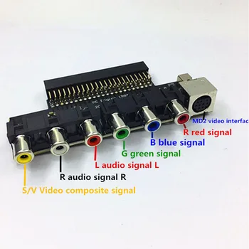 Upgrade Video Booster RGBS Signál Výstup Audio Výstup RGBS Karty pre NE-C PCE PC Engine Konzoly Pre Grafx TV AC RGBS conveter