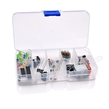 Elektronika Fanúšikov Package Starter Kit pre Arduino s Retail Box DIY Kit LED Kondenzátor 74HC595N 1N4001 BC547