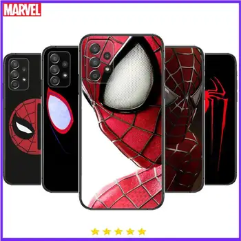 Marvel Spider-Man Telefón Prípade obal Pre Samsung Galaxy A70 A50 A51 A71 A52 A40 A30 A31 A90 A20E 5G a20s Black Shell Art Bunka Cove.
