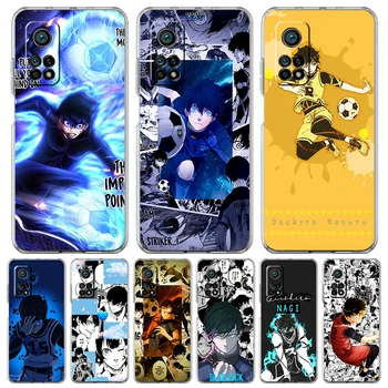 Blue Lock Anime Mäkké Priehľadné Telefón puzdro Pre Xiao Mi Poco X3 X4 NFC F3 M3 M4 12 11 Ultra 11T 11X Pro Lite 5G Shell Fundas