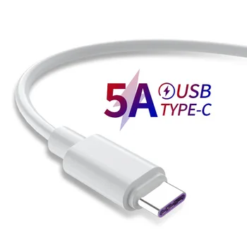 USB Typu C Kábel Rýchle Nabitie Drôt Typu C Nabíjací Kábel Super Rýchle Nabitie Údaje Riadok 5A Údaje Line