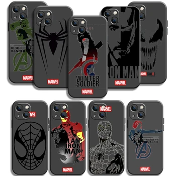 Marvel Cartoon Spiderman Telefón púzdra Pre iPhone 11 12 Pro MAX 6 7 8 Plus XS MAX 12 13 Mini X XR SE 2020 Mäkké TPU Kryt Späť