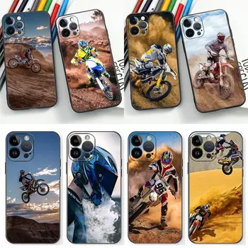 Moto Cross Motocykel Športové Scenérie Telefón puzdro pre Apple iPhone14 13 12 11 Pro Max Mini 8 7 SE XR XS Plus Max Kryt Funda Coque