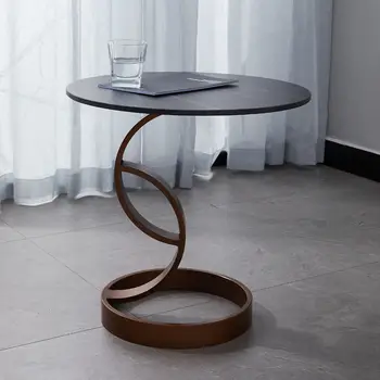 Jednoduché a moderné bridlice gauč rohu stolík konferenčný stolík taliansky ľahké luxusný nábytok malý okrúhly stôl strane tabuľky mesas