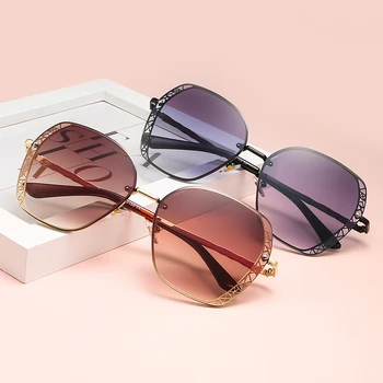Móda Duté Sa Kovové Slnečné Okuliare Pre Dámy Luxusné Dizajnér Slnečné Okuliare Pre Ženy Elegantné Nepravidelný Okuliare Kvalitné Slnečné Okuliare