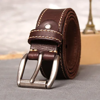 new horúce dizajnér pásy mužov vysokej kvality pin pracky luxusné 100% reálne úplné zrna pravej kože ceintures business pás pre džínsy