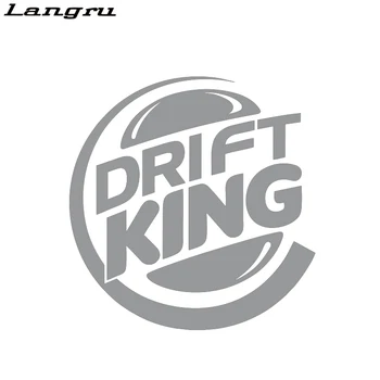 Langru Osobnosti Auto Odtlačkový Drift King Motocykel, Auto Vinyl Auto Styling Tvorivé Nálepky Jdm