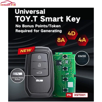 Xhorse XSTO01EN FENG.T Univeral HRAČKA-T Smart key pre Toyota XM38 Podporu 4D 8A 4A, Všetko v Jednom Aute Kľúč Pre Toyota