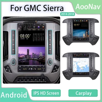 Autorádio S Obrazovkou Pre GMC Sierra 2014-2018 Multimediálny Prehrávač, GPS Navigáciu CarPlay 2 din stereo prijímač