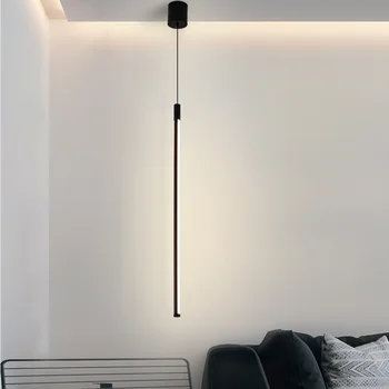 Minimalistické Línie Prívesok Lampa Moderné LED Svetiel Prívesok Hanglamp pre Obývacej Izby, Spálne, Svietidlá Geometrie Lampa Home Decor