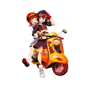 A-1337 Zábava Anime Chlapec Dievča na Koni Motocykel Osobnosti Auto Samolepky PVC Módne Auto Okno Nárazníka Nepremokavé Kvality Obtlačky