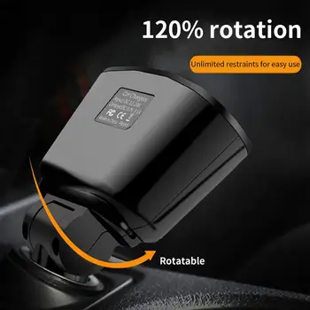 Praktická Auto Nabíjačka Adaptér Flash Poplatok Plug Play Prenosné Cigariet Zapaľovanie Zásuvka Univerzálna USB Nabíjačka pre SUV