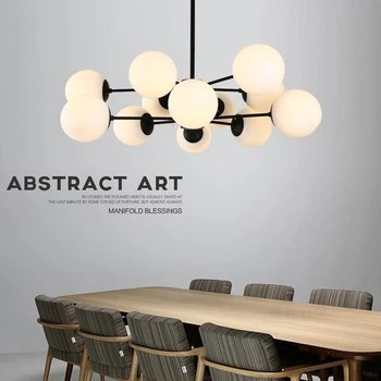 Moderná Mágia Fazuľa Dna Listry Prívesok Ľahkého Priemyslu Modo Jason Miller Lampy Nordic Art Deco Sklenenú Guľu Mod Závesné Osvetlenie