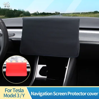 Tvrdené Sklo Pre Tesla Model 3 Y Príslušenstvo Navigácie Kryt Puzdro Na Slnečník Screen Protector Film Nepremokavé Tkaniny Tkaniny