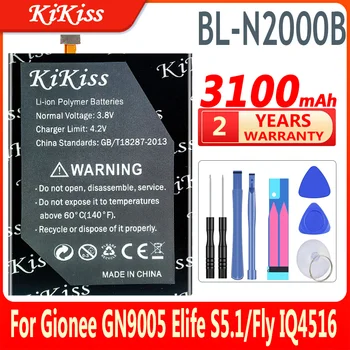 3100mAh Mobilný Telefón Náhradné Batérie BL-N2000B Pre Gionee GN9005 Elife S5.1 /Pre Lietať IQ4516
