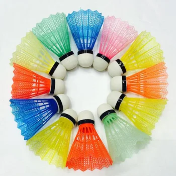 12 Ks Prenosné Zmiešané Farby Badminton Lopty Farebné Plastové Výcvik Vonkajšie Športové Aktivity Dodávky Nové