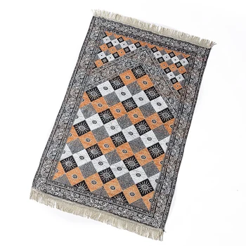 Moslimské modlitby koberec v tvare diamantu kvetinový vzor, ľahké a mäkké koberce, gobelín, spálňa, obývacia izba modlitba Dekoratívne Rohože koberec