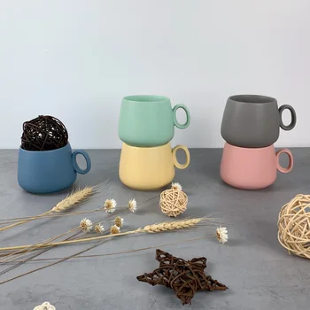 Kreatívne Jednoduché Keramické Šálku Kávy Hrnček Farba Matný Raňajky Pohár Pár Pohár Vody Šálku Kávy