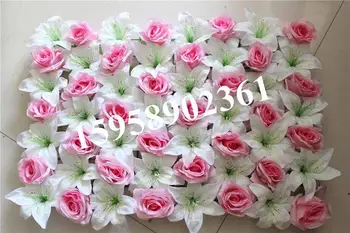 SPR EMS Doprava Zadarmo 10pcs/veľa penoyflower stenu Umelého hodvábu rose kvetinové dekorácie, svadobné pozadie dekorácie cesty vedú