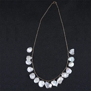 osobné náhrdelník 13-18 mm keshi perlový náhrdelník vo veľkom