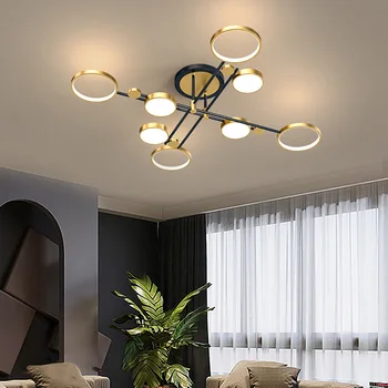 Obývacia izba luster Nordic lampy moderný minimalistický atmosféru domova svetlo luxusné módne high-end spálňa lampa nový balík