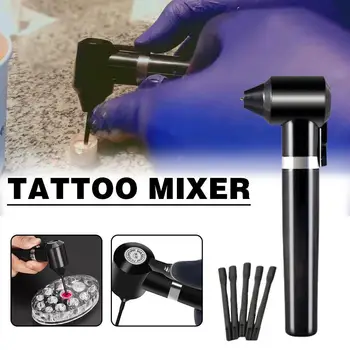 Čierna, Elektrické Tattoo Ink Pigment Mixér Miešadlom S 5 Palice Stroj Dodanie Nástroj Body Art Tattoo Príslušenstvo