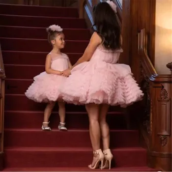 matka dcéra ružová tutu narodeniny šaty narodeninovej party šaty mama a dievčatá zodpovedajúce osláv, fotografovanie rekvizity šaty