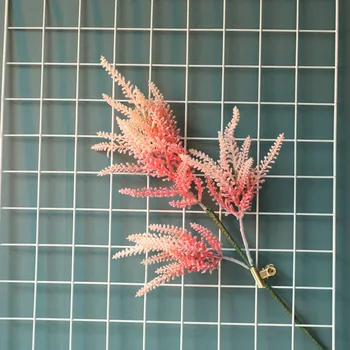5 ks/veľa simulácia Plastové Jednu Pobočku Perilla umelé Rastliny stenu Svadobné Domov, Záhrady, kvetinové Dekorácie Príslušenstvo Falošné Tráva